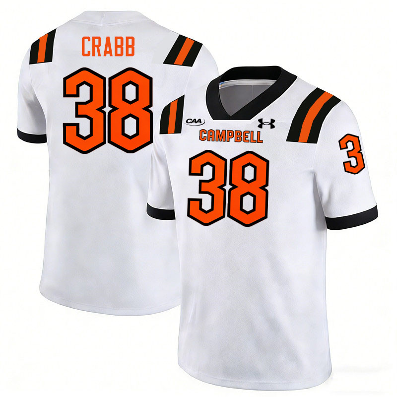 Campbell Fighting Camels #38 Alex Crabb College Football Jerseys,Uniforms-White